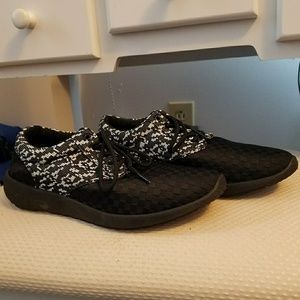 Black and white sneakers